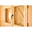 Abri de jardin en bois massif semi-habitable 20m² – Habrita