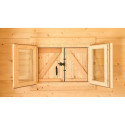 Abri de jardin en bois massif semi-habitable 20m² – Habrita