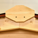Abri en bois massif 12m² – madriers 28mm + couverture plaques ondulées