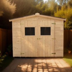 Abri en bois massif 5,76m² Habrita