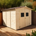 Abri en bois massif 5,76m² Habrita