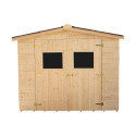 Abri en bois massif 5,76m² Habrita