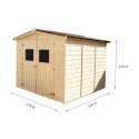 Abri en bois massif 5,76m² Habrita