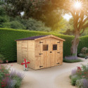 Abri en bois massif 5,76m² Habrita