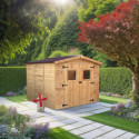 Abri en bois massif 5,76m² Habrita