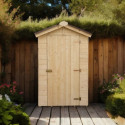 Abri en bois massif certifié 2,03m² - panneaux 16mm + plancher