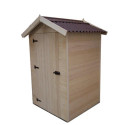 Abri en bois massif certifié 2,03m² - panneaux 16mm + plancher
