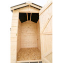 Abri en bois massif certifié 2,03m² - panneaux 16mm + plancher