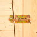 Abri en bois massif certifié 2,03m² - panneaux 16mm + plancher