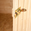 Abri en bois massif certifié 2,03m² - panneaux 16mm + plancher