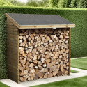 Abri range-bûches 2 stères en bois traité autoclave - Habrita
