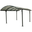 Carport 1 voiture 14,62m² en aluminium et polycarbonate 6mm ANTI-UV