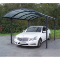 Carport 1 voiture 14,62m² en aluminium et polycarbonate 6mm ANTI-UV