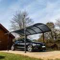 Carport 1 voiture 14,62m² en aluminium et polycarbonate 6mm ANTI-UV