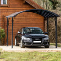 Carport 1 voiture 14,62m² en aluminium et polycarbonate 6mm ANTI-UV