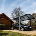Carport 1 voiture 14,62m² en aluminium et polycarbonate 6mm ANTI-UV