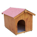Niche à chien 0,96m² en bois FSC avec toit bitumé et plancher – HABRITA