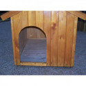 Niche à chien 0,96m² en bois FSC avec toit bitumé et plancher – HABRITA
