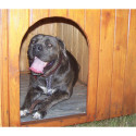 Niche à chien 0,96m² en bois FSC avec toit bitumé et plancher – HABRITA