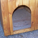 Niche à chien 0,77m² en bois FSC avec toit bitumé et plancher – HABRITA