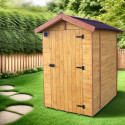 Toilettes sèches en bois massif FSC - panneaux 16mm + plancher - Habrita