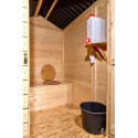 Toilettes sèches en bois massif FSC - panneaux 16mm + plancher - Habrita
