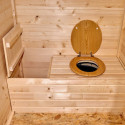 Toilettes sèches en bois massif FSC - panneaux 16mm + plancher - Habrita