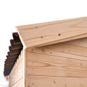 Toilettes sèches en bois massif FSC - panneaux 16mm + plancher - Habrita