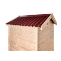 Toilettes sèches en bois massif FSC - panneaux 16mm + plancher - Habrita