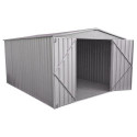 Abri de jardin en métal Fraser 10,9m² silver grey ABSCO