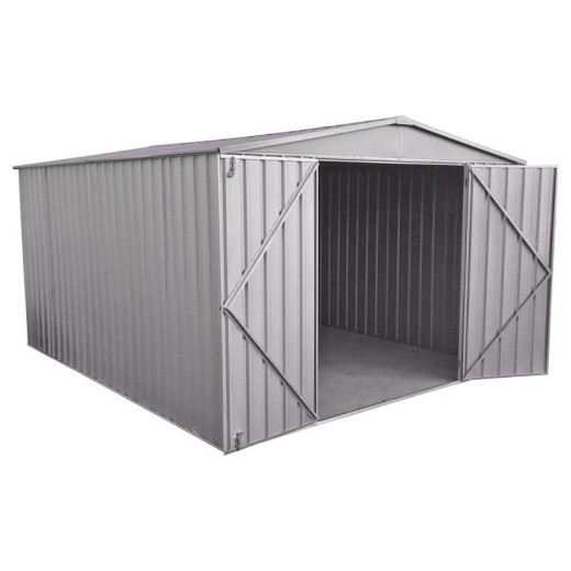 Abri de jardin en métal Fraser 10,9m² silver grey ABSCO