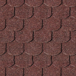 Shingle rouge queue de castor pour abri bois Karibu