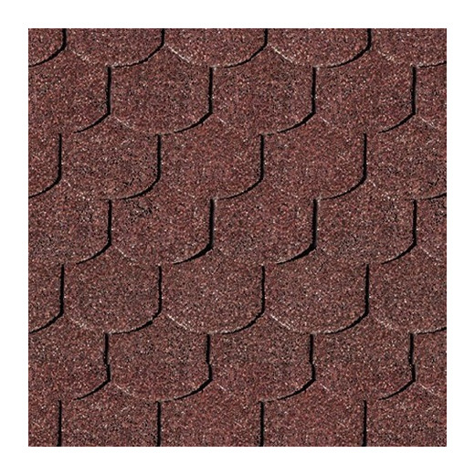 Shingle rouge queue de castor pour abri bois Karibu