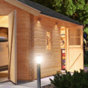 Garage en bois certifié 20,78m² - madriers 40mm – Karibu