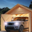 Garage en bois certifié 20,78m² - madriers 40mm – Karibu