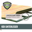 Garage en bois certifié 20,78m² - madriers 40mm – Karibu
