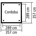 Kiosque carré Cordoba – 3,57x3,57m - Karibu