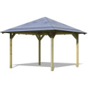 Kiosque carré Cordoba – 3,57x3,57m - Karibu