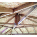 Kiosque carré Holm 1 en bois FSC – 4,31x4,31m - Karibu