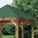 Kiosque hexagonal en bois Lissabon - Diam. 2,99m - Karibu
