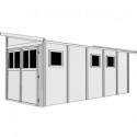 Abri de jardin adossé en bois certifié 8m² Juist 5 - Karibu