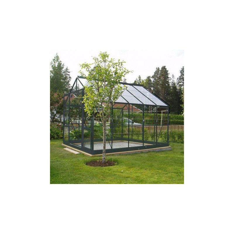 Chalet et Jardin Serre de jardin en verre Gris 7.56m²