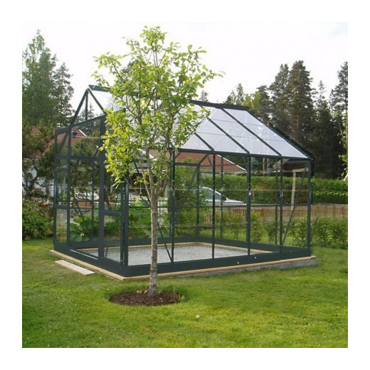 Chalet et Jardin Serre de jardin en verre Gris 7.56m²