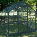 Chalet et Jardin Serre de jardin en verre Gris 5.77m²