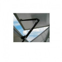 Serre de jardin 7,08m² polycarbonate 4mm + base + 2 ouvertures de lucarne offertes