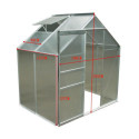 Serre de jardin 2,5m² en aluminium et polycarbonate Habrita