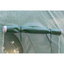 Serre tunnel 18m² avec couverture verte en PE armé 140gr/m² Habrita