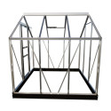 Serre de jardin 3,8 m² en aluminium et verre horticole Popular - Halls