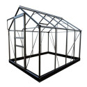 Serre de jardin 5m² en aluminium et verre horticole Popular - Halls