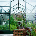 Halls Serre de jardin en verre Vert 6.2m²